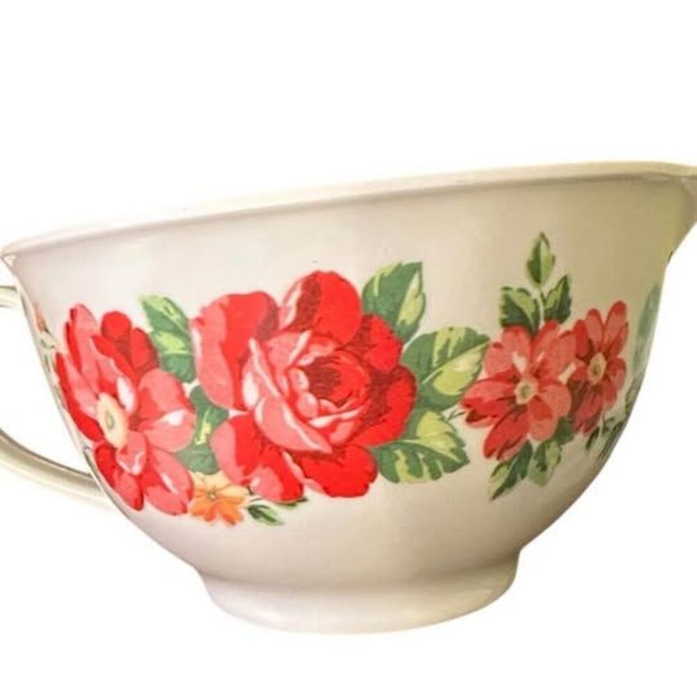 Pioneer Woman Floral Melamine 2 Cup Measuring Cup White Handle